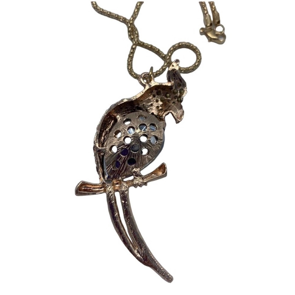 New purple & blue parrot fashion pendant necklace - Picture 8 of 8